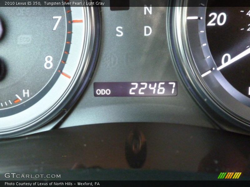 Tungsten Silver Pearl / Light Gray 2010 Lexus ES 350