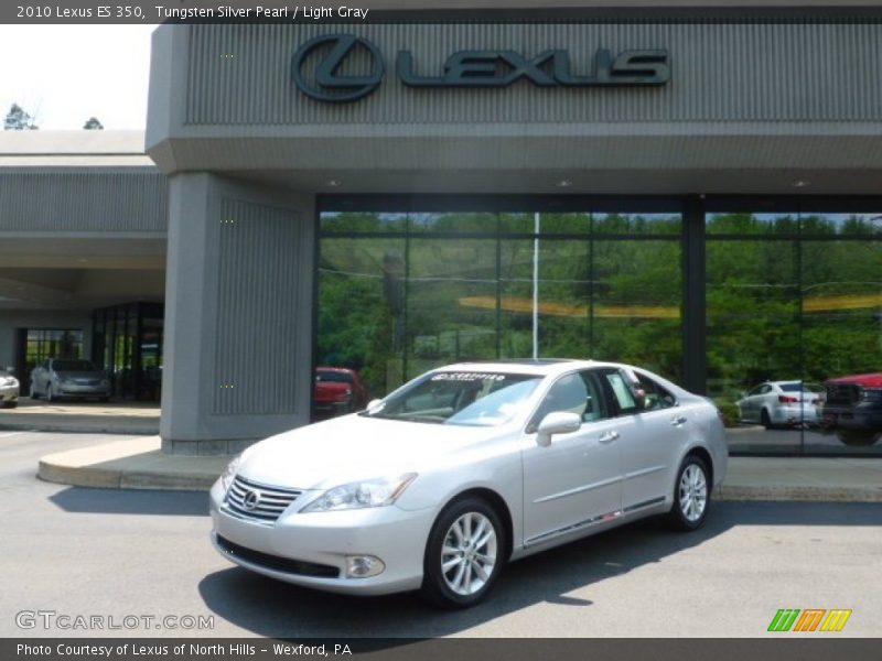 Tungsten Silver Pearl / Light Gray 2010 Lexus ES 350