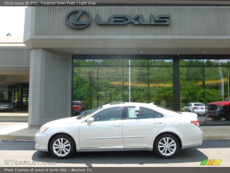 Tungsten Silver Pearl / Light Gray 2010 Lexus ES 350