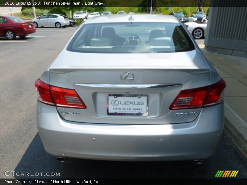 Tungsten Silver Pearl / Light Gray 2010 Lexus ES 350