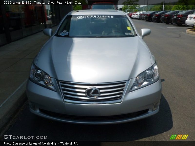 Tungsten Silver Pearl / Light Gray 2010 Lexus ES 350