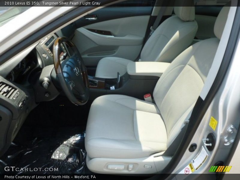Tungsten Silver Pearl / Light Gray 2010 Lexus ES 350