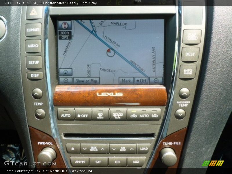 Tungsten Silver Pearl / Light Gray 2010 Lexus ES 350
