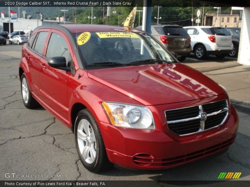 Inferno Red Crystal Pearl / Dark Slate Gray 2010 Dodge Caliber SXT