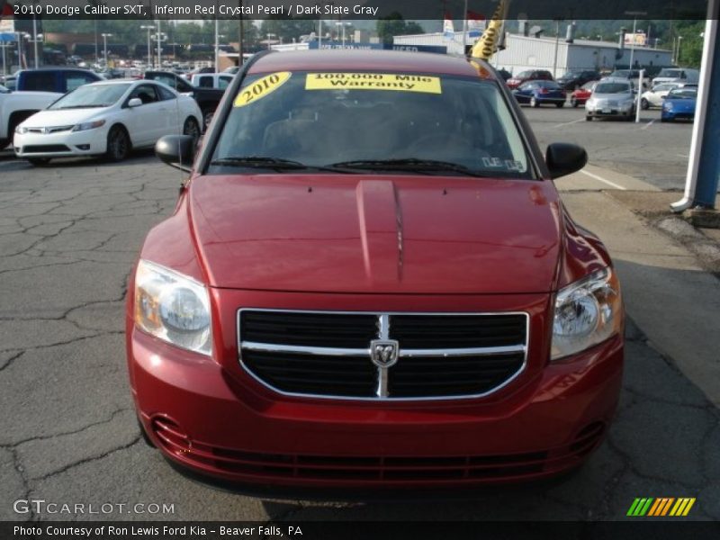 Inferno Red Crystal Pearl / Dark Slate Gray 2010 Dodge Caliber SXT