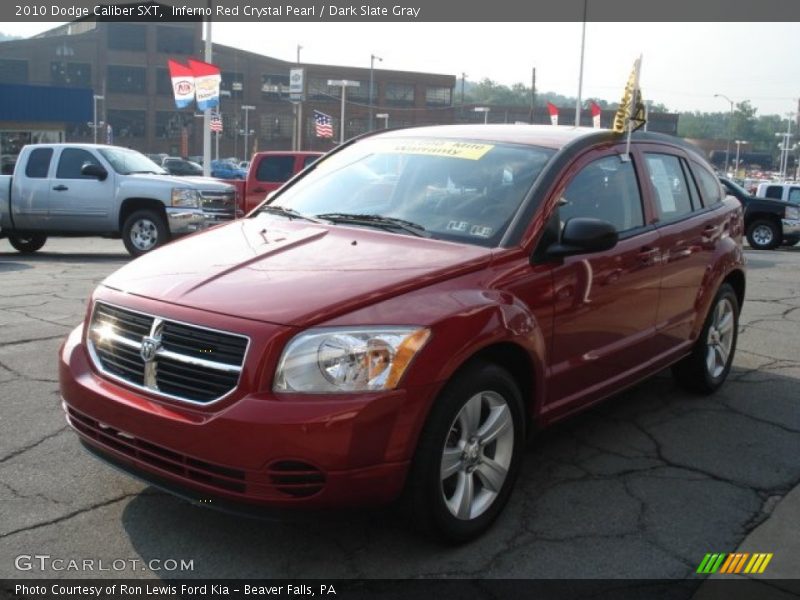 Inferno Red Crystal Pearl / Dark Slate Gray 2010 Dodge Caliber SXT