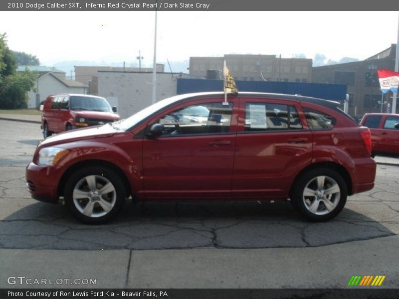 Inferno Red Crystal Pearl / Dark Slate Gray 2010 Dodge Caliber SXT