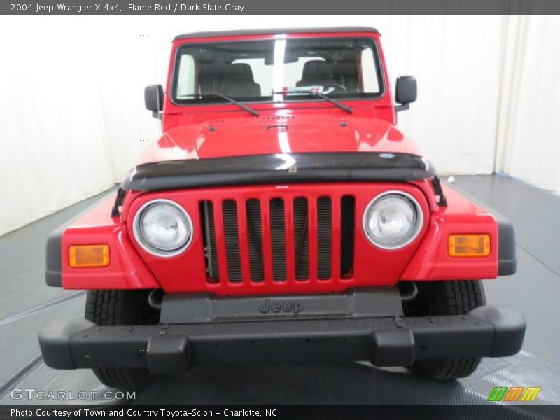 Flame Red / Dark Slate Gray 2004 Jeep Wrangler X 4x4