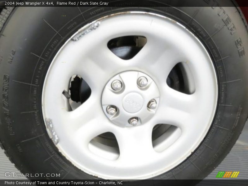 Flame Red / Dark Slate Gray 2004 Jeep Wrangler X 4x4