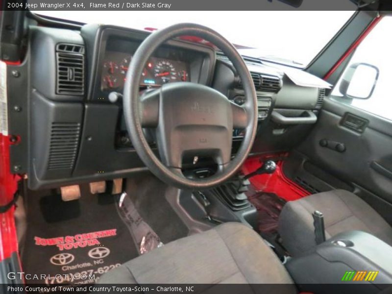 Flame Red / Dark Slate Gray 2004 Jeep Wrangler X 4x4