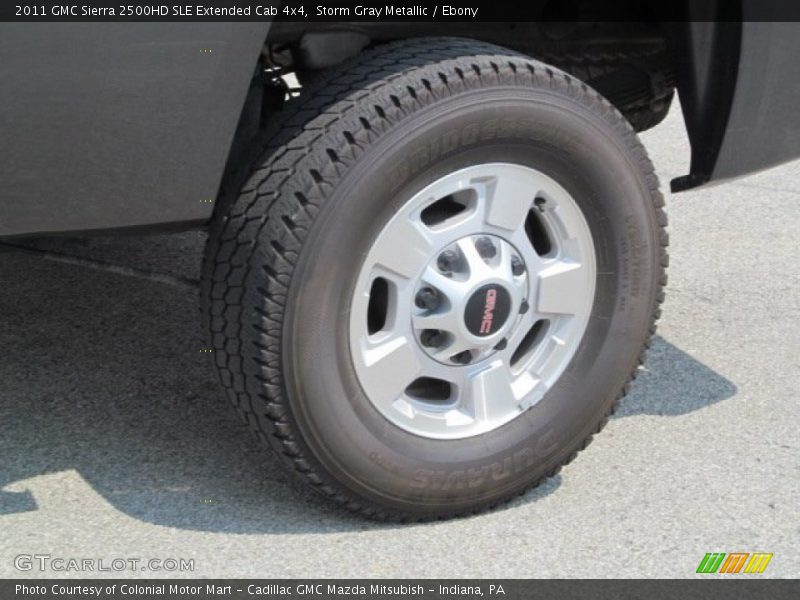 Storm Gray Metallic / Ebony 2011 GMC Sierra 2500HD SLE Extended Cab 4x4