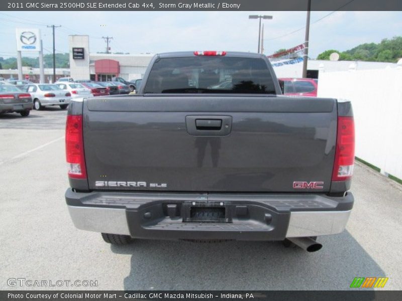 Storm Gray Metallic / Ebony 2011 GMC Sierra 2500HD SLE Extended Cab 4x4