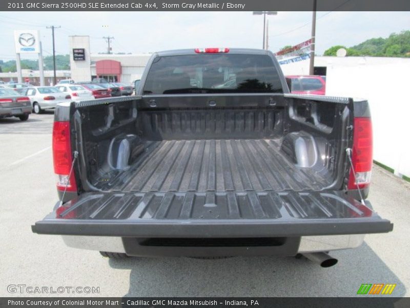 Storm Gray Metallic / Ebony 2011 GMC Sierra 2500HD SLE Extended Cab 4x4