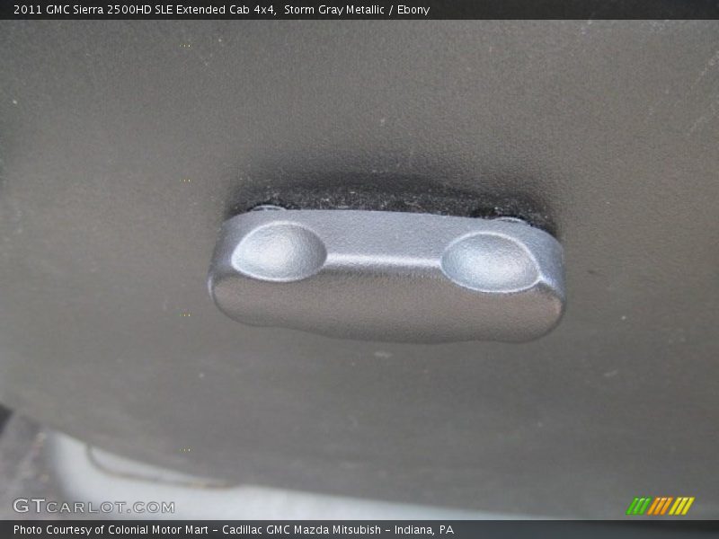 Storm Gray Metallic / Ebony 2011 GMC Sierra 2500HD SLE Extended Cab 4x4