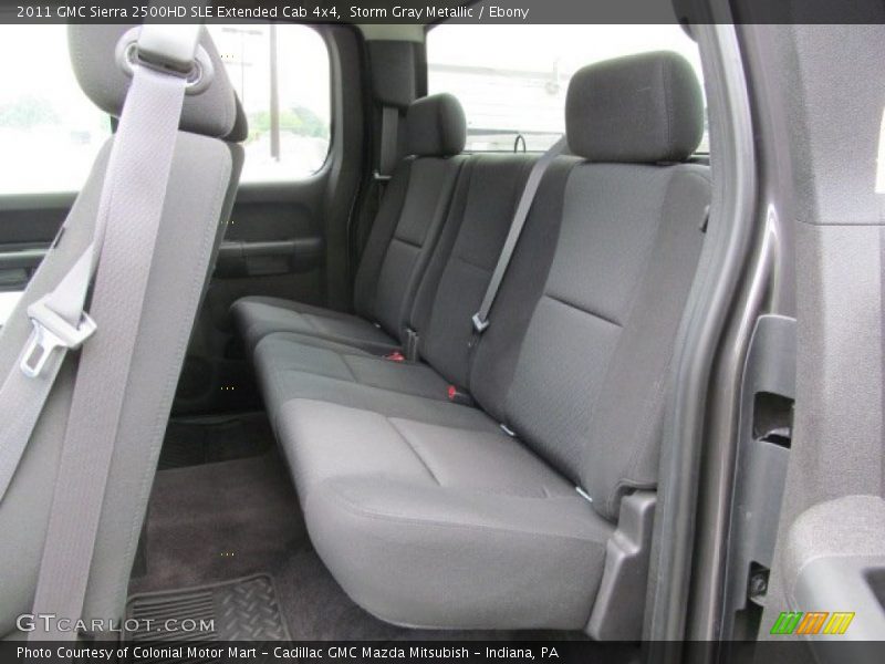 Storm Gray Metallic / Ebony 2011 GMC Sierra 2500HD SLE Extended Cab 4x4