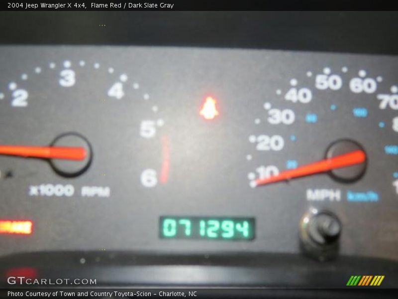 Flame Red / Dark Slate Gray 2004 Jeep Wrangler X 4x4
