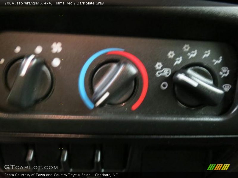 Flame Red / Dark Slate Gray 2004 Jeep Wrangler X 4x4