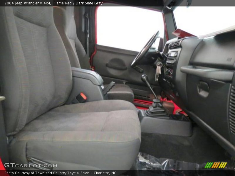 Flame Red / Dark Slate Gray 2004 Jeep Wrangler X 4x4