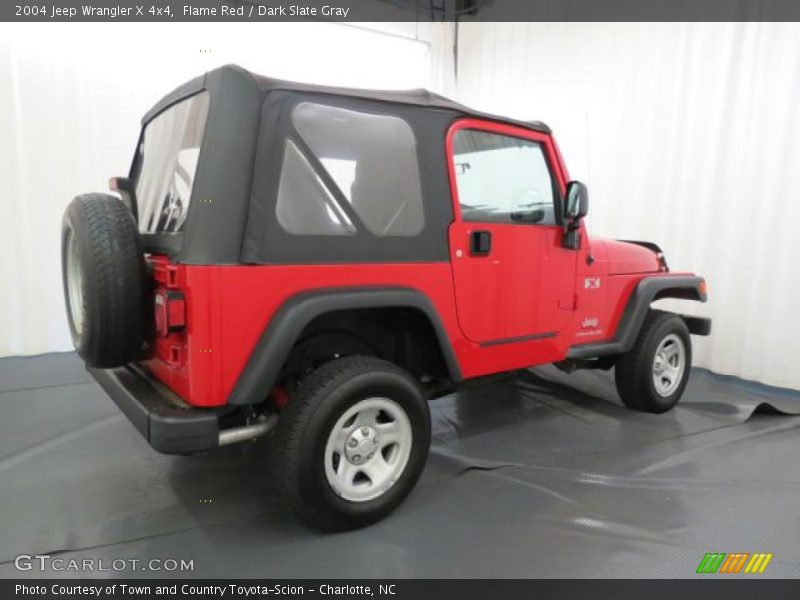 Flame Red / Dark Slate Gray 2004 Jeep Wrangler X 4x4