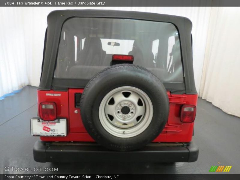 Flame Red / Dark Slate Gray 2004 Jeep Wrangler X 4x4