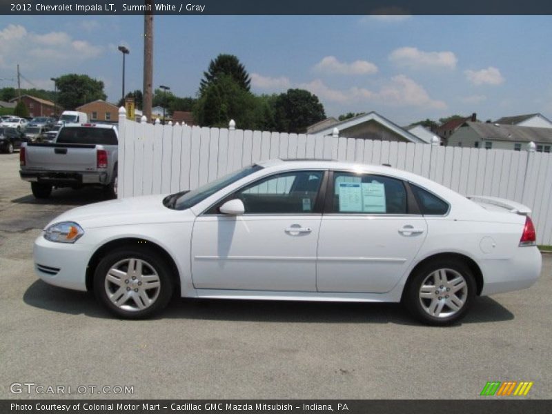 Summit White / Gray 2012 Chevrolet Impala LT