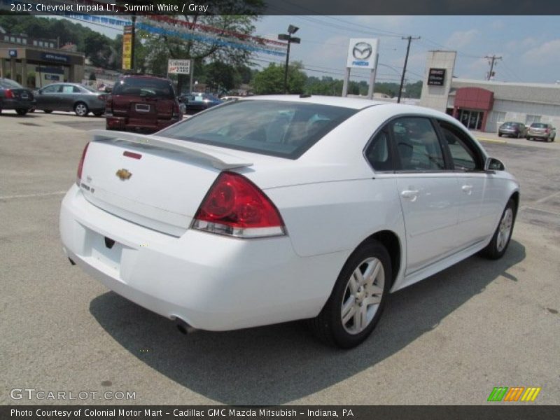 Summit White / Gray 2012 Chevrolet Impala LT
