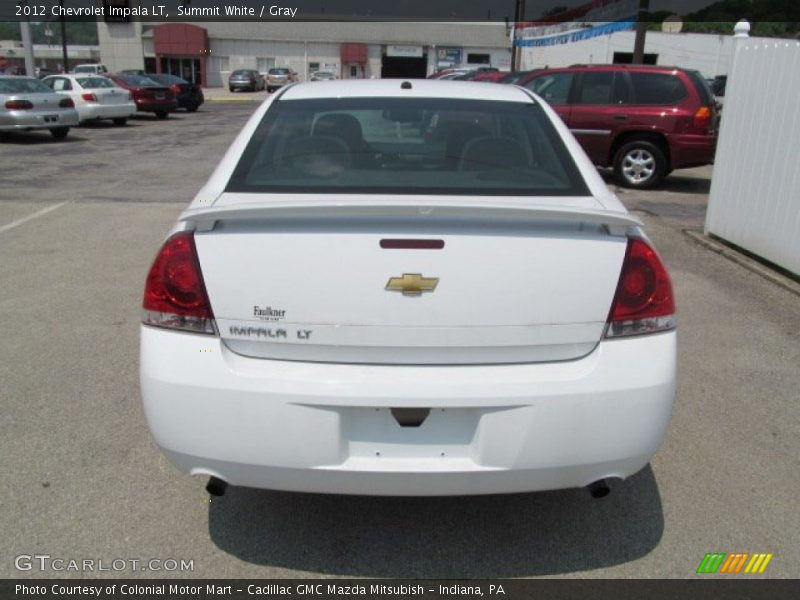 Summit White / Gray 2012 Chevrolet Impala LT