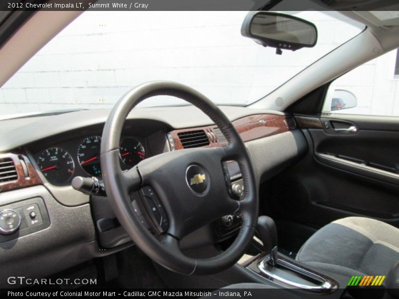 Summit White / Gray 2012 Chevrolet Impala LT