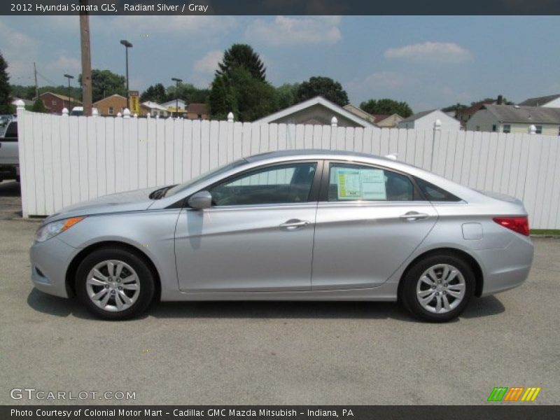 Radiant Silver / Gray 2012 Hyundai Sonata GLS