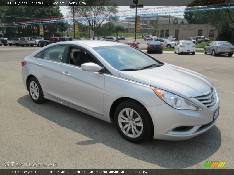 Radiant Silver / Gray 2012 Hyundai Sonata GLS