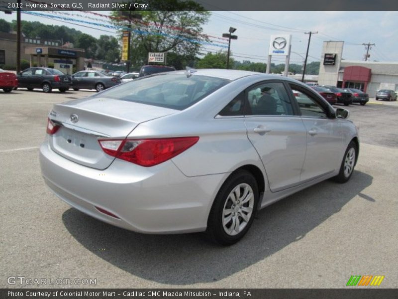 Radiant Silver / Gray 2012 Hyundai Sonata GLS