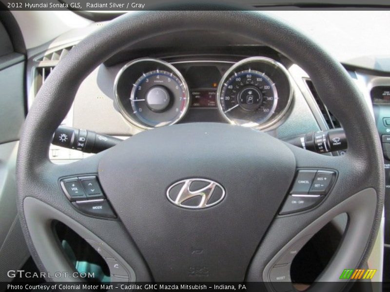 Radiant Silver / Gray 2012 Hyundai Sonata GLS