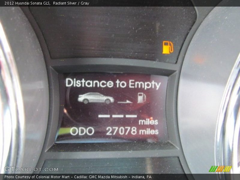 Radiant Silver / Gray 2012 Hyundai Sonata GLS