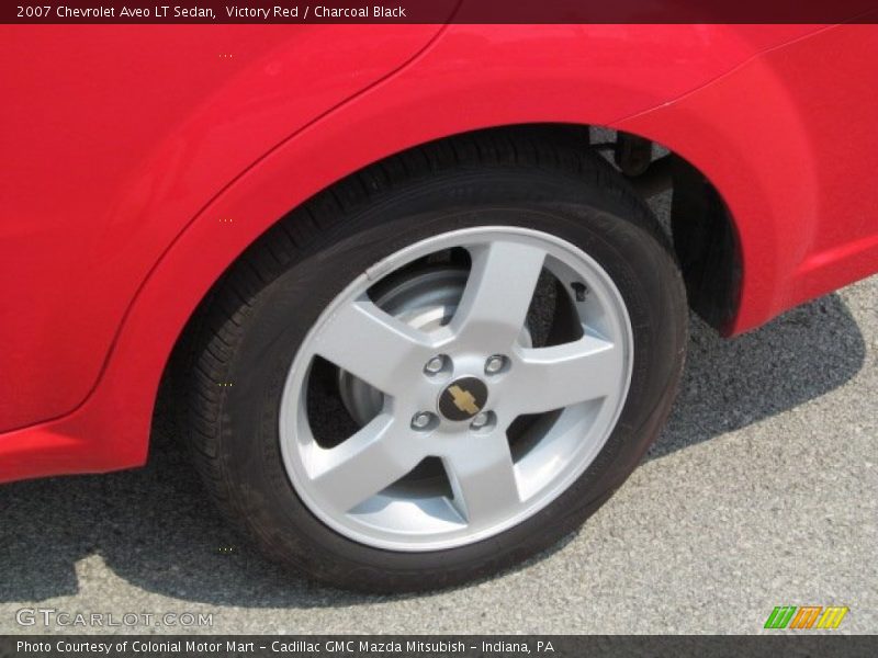 Victory Red / Charcoal Black 2007 Chevrolet Aveo LT Sedan