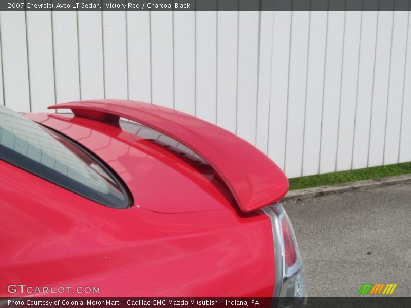 Victory Red / Charcoal Black 2007 Chevrolet Aveo LT Sedan