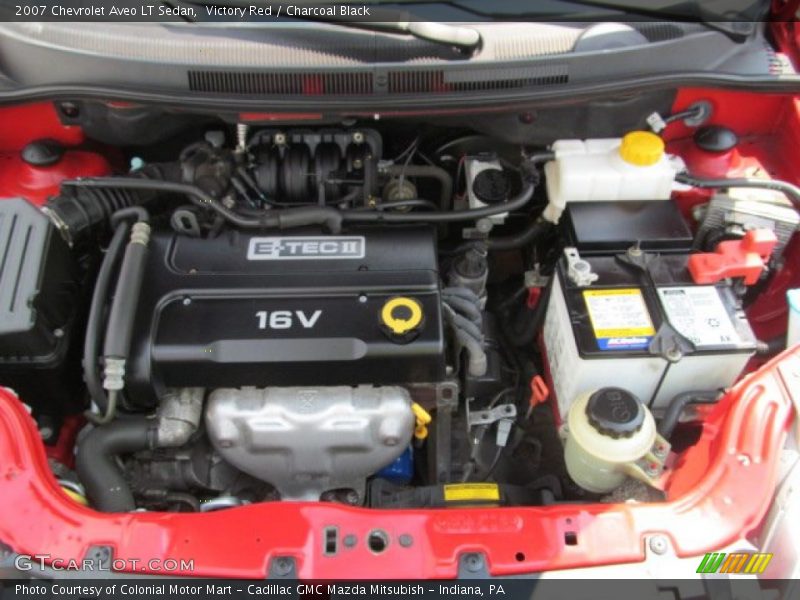 Victory Red / Charcoal Black 2007 Chevrolet Aveo LT Sedan