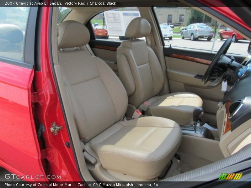 Victory Red / Charcoal Black 2007 Chevrolet Aveo LT Sedan
