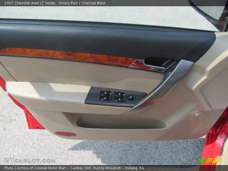 Victory Red / Charcoal Black 2007 Chevrolet Aveo LT Sedan