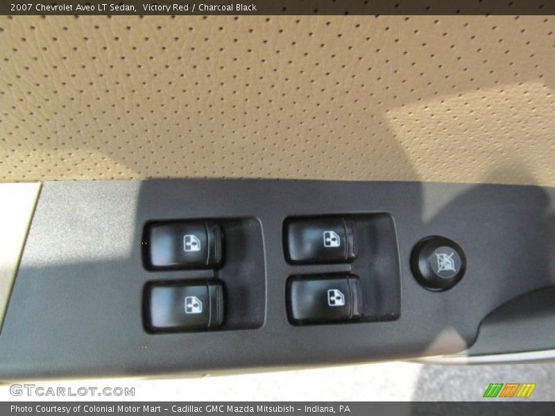 Victory Red / Charcoal Black 2007 Chevrolet Aveo LT Sedan