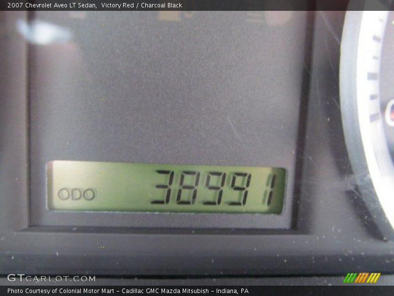 Victory Red / Charcoal Black 2007 Chevrolet Aveo LT Sedan