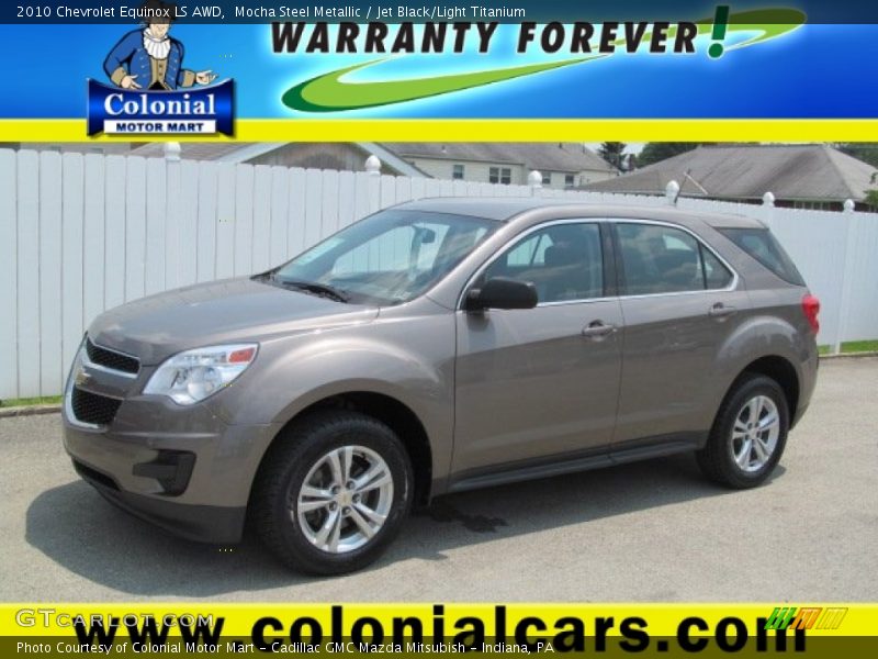 Mocha Steel Metallic / Jet Black/Light Titanium 2010 Chevrolet Equinox LS AWD