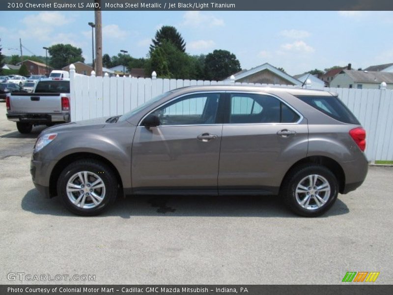 Mocha Steel Metallic / Jet Black/Light Titanium 2010 Chevrolet Equinox LS AWD