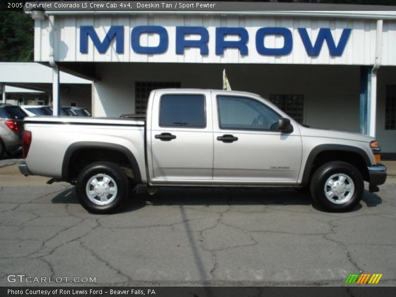 Doeskin Tan / Sport Pewter 2005 Chevrolet Colorado LS Crew Cab 4x4