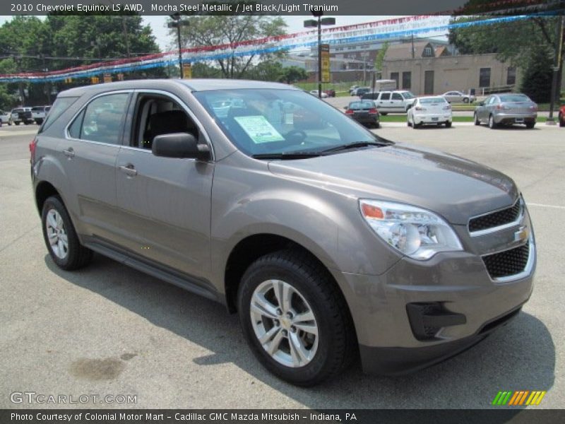 Mocha Steel Metallic / Jet Black/Light Titanium 2010 Chevrolet Equinox LS AWD