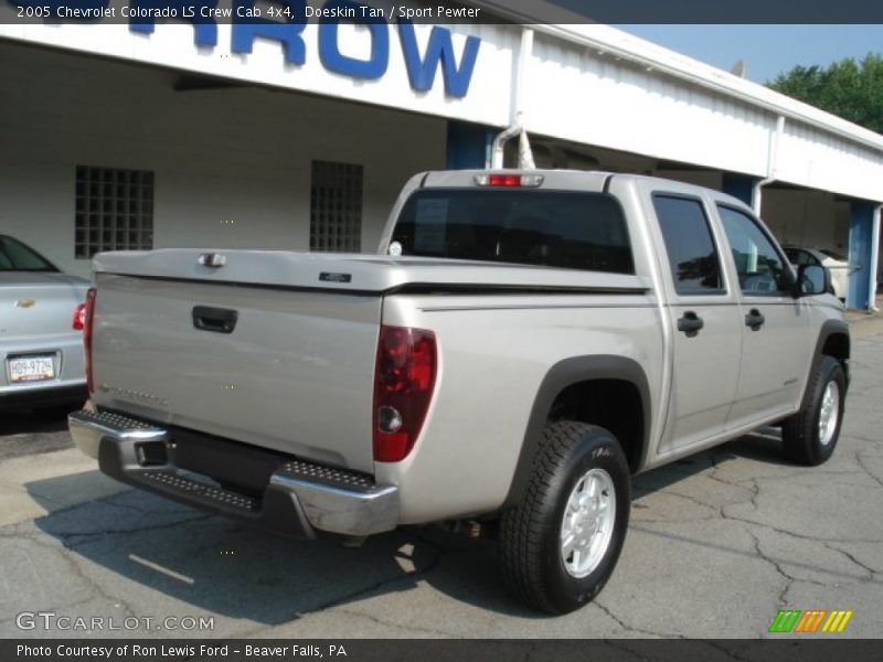 Doeskin Tan / Sport Pewter 2005 Chevrolet Colorado LS Crew Cab 4x4