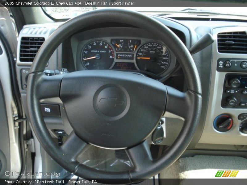 Doeskin Tan / Sport Pewter 2005 Chevrolet Colorado LS Crew Cab 4x4