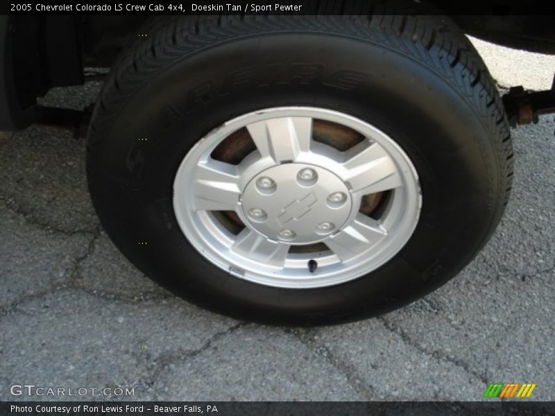 Doeskin Tan / Sport Pewter 2005 Chevrolet Colorado LS Crew Cab 4x4