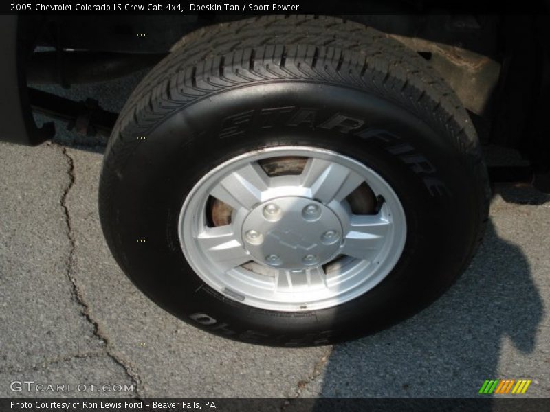 Doeskin Tan / Sport Pewter 2005 Chevrolet Colorado LS Crew Cab 4x4