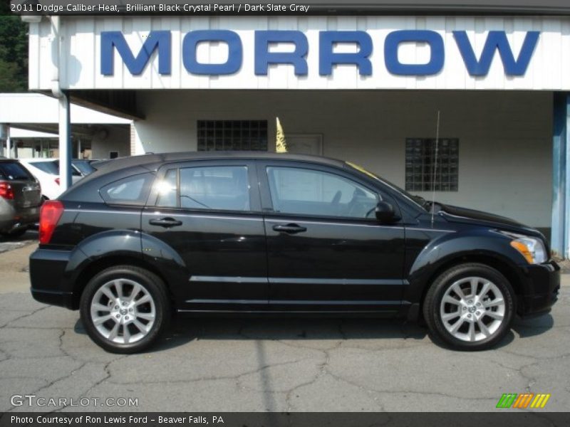Brilliant Black Crystal Pearl / Dark Slate Gray 2011 Dodge Caliber Heat