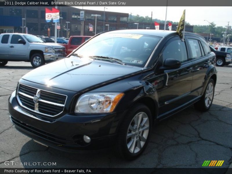 Brilliant Black Crystal Pearl / Dark Slate Gray 2011 Dodge Caliber Heat